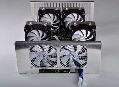 A high-performance mining rig operating within an Australian mining farm